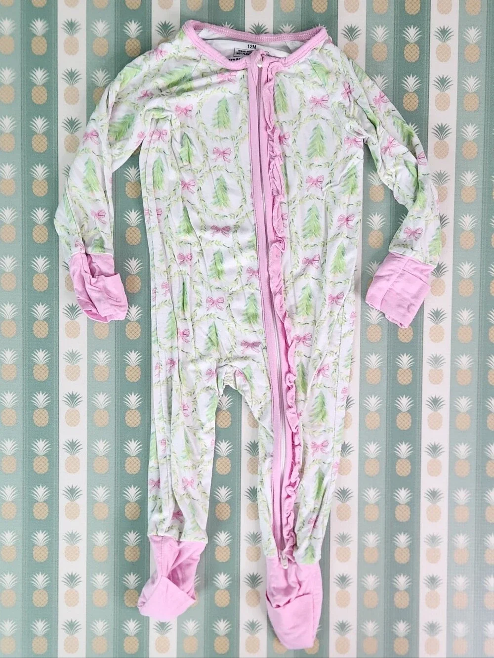 Abby & Evie Christmas Bow Bamboo Pajamas
